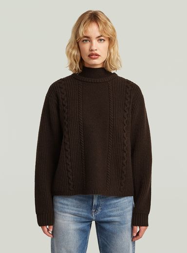 Suéter Cable Double Collar